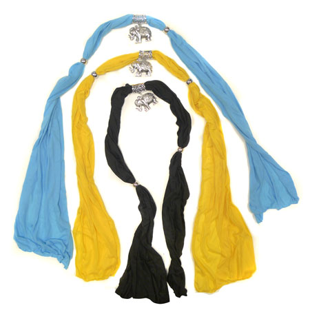 Assorted  Jewelry Scarves Set Of 3