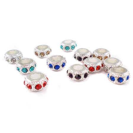 12 Piece Set of Spacer Charms - Fits Pandora Bracelets