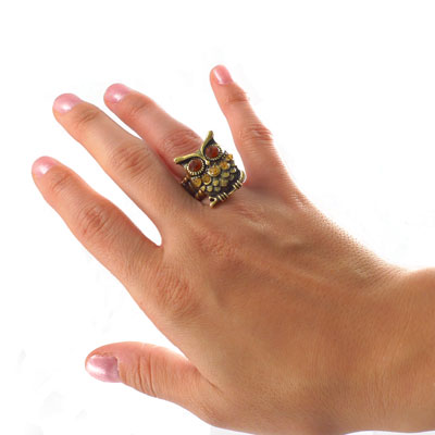 Vintage Styled Owl Ring