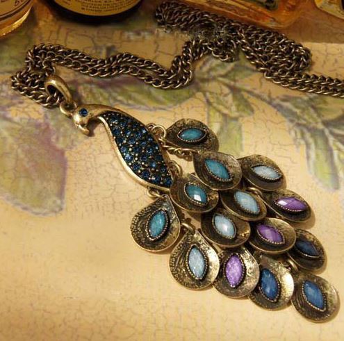 Peacock Pendant Necklace